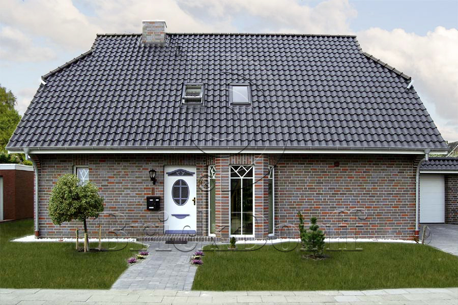 Керамическая черепица рядовая Roben Limburg антрацит ангоб