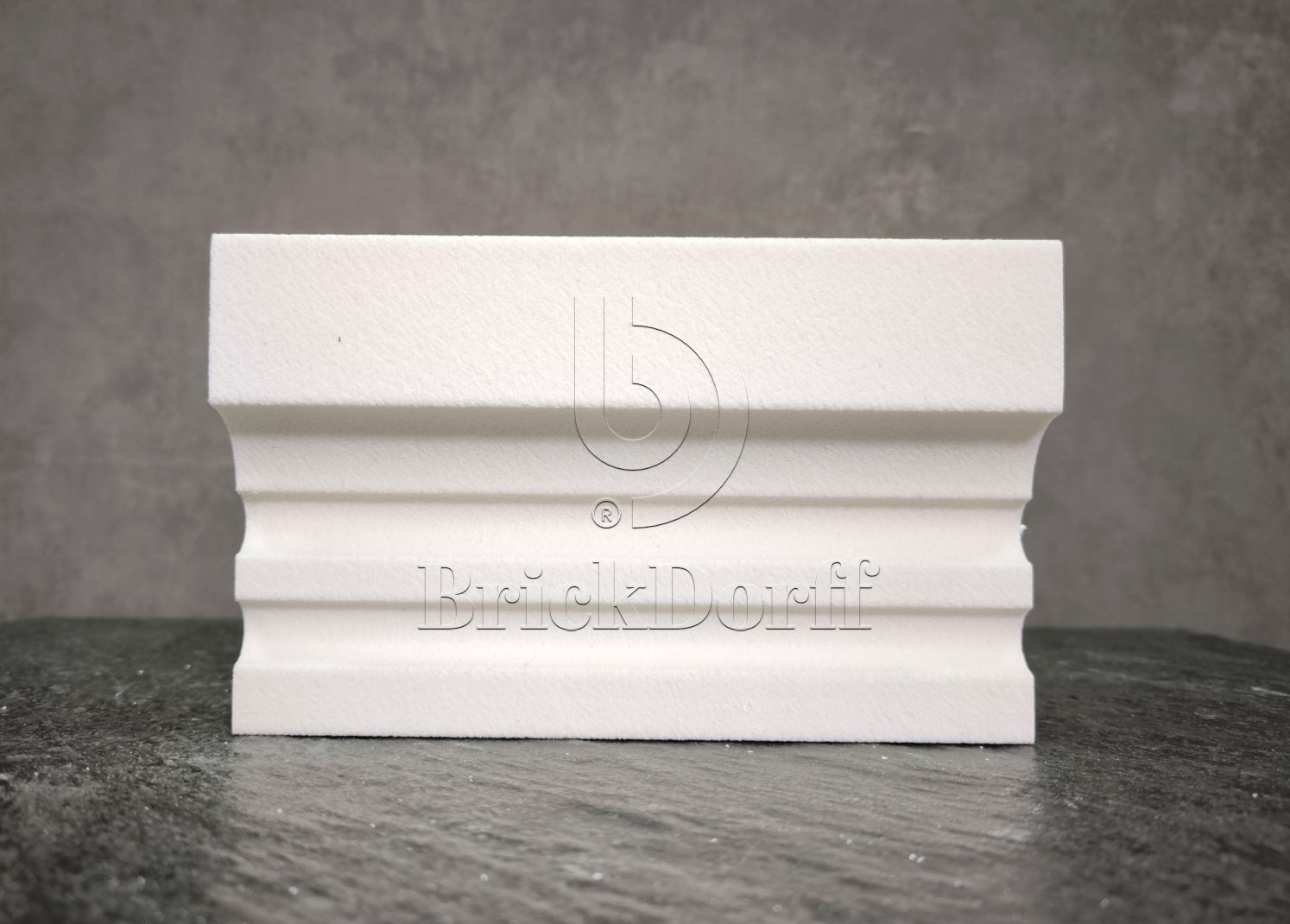 Молдинг для фасада - лепнина, декор из пенополистирола МВ-120/5 (МС-116) 120*40*2000 мм