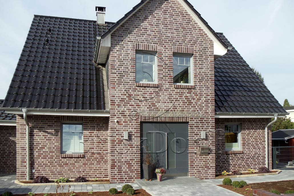 Керамическая черепица рядовая Roben FLANDERNplus черный матовая глазурь