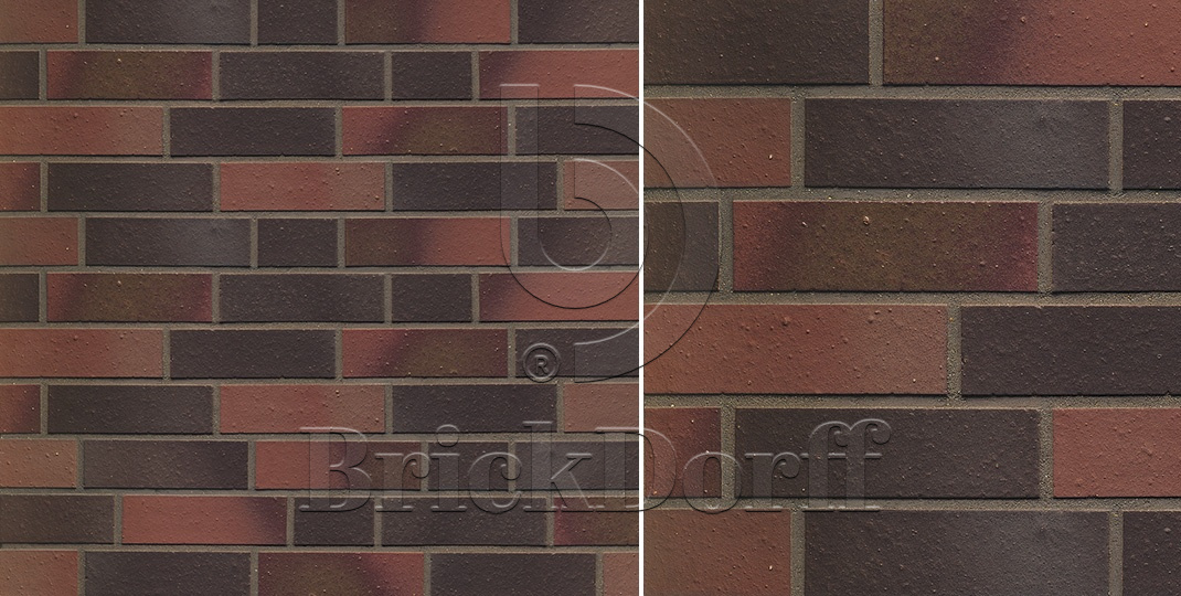 Ziegelriemchen Blankenese 240*71*10 мм, Клинкерная фасадная плитка облицовочная под кирпич ABCklinker