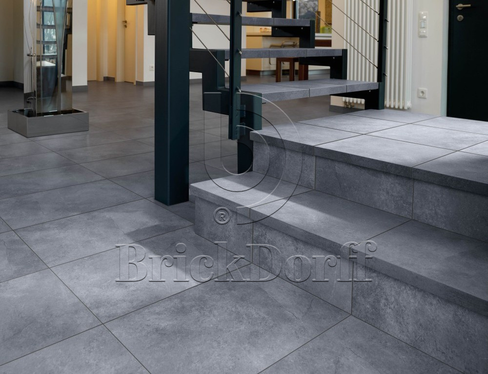 Клинкерная Ступень лофт противоскользящая плитка Stroeher KERAPLATTE AERA X 710 crio 394*340*35*11 мм