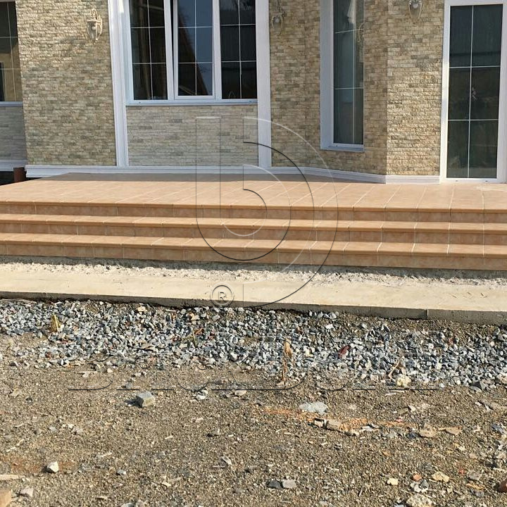 Клинкерная ступень флорентинер противоскользящая плитка EURAMIC CAVAR 541 facello 340*294*10 мм