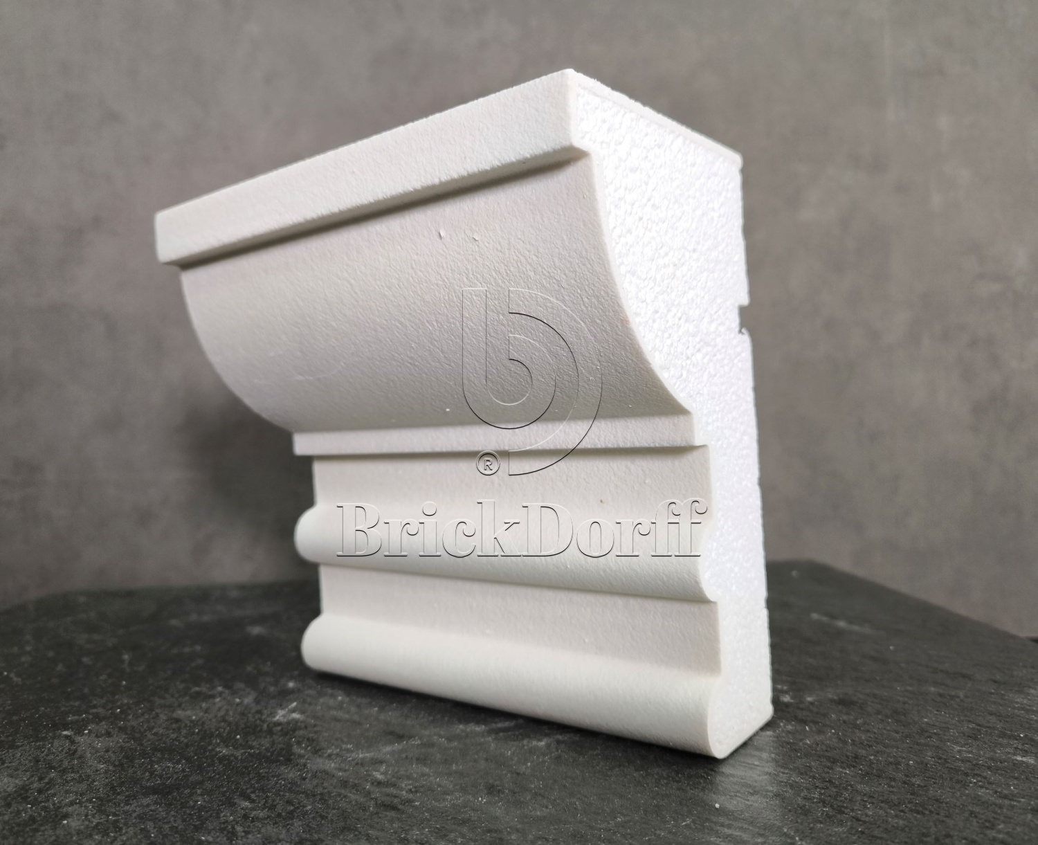 КАРНИЗ для Фасада и Интерьера - лепнина, декор из пенополистирола КВ-200/2 200*110*2000 мм