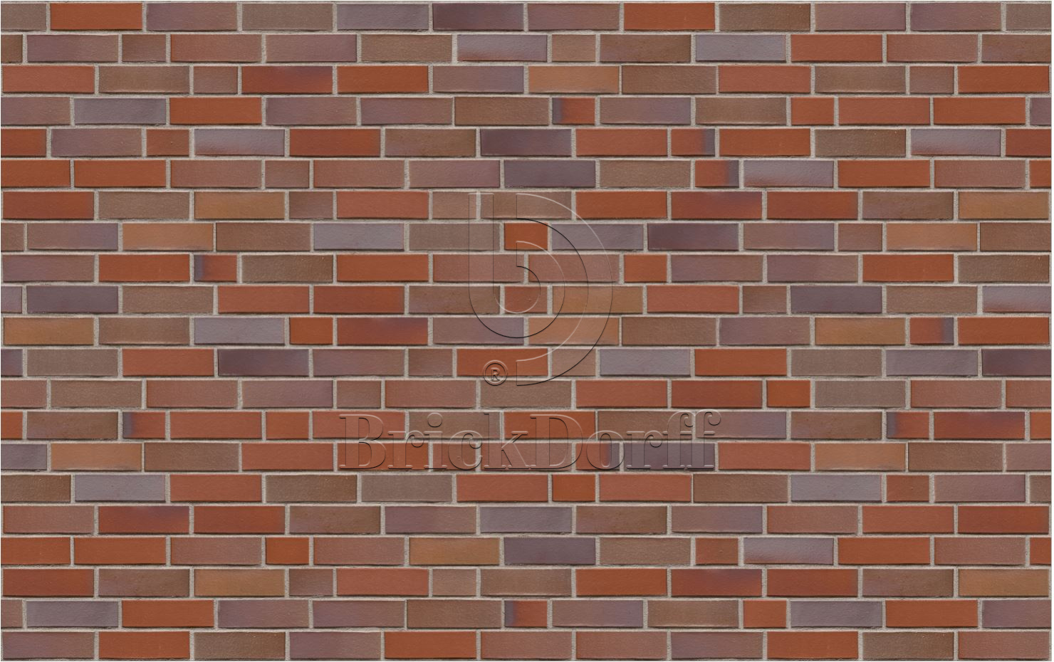 Кирпич облицовочный Клинкерный ABC 5554 Bevergern blau-bunt glatt NF 240*115*71 мм