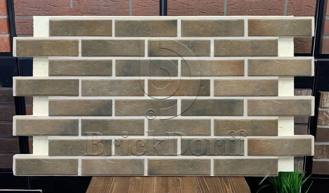 Retro Brick Cardamon фасадная термопанель из пенополиуретана ППУ 65 мм