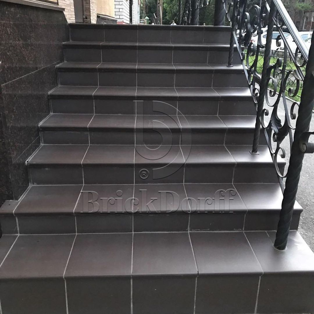 Клинкерная плитка Natural Brown 300x300x11 – для улицы, террасы, крыльца, лестницы, морозостойкая