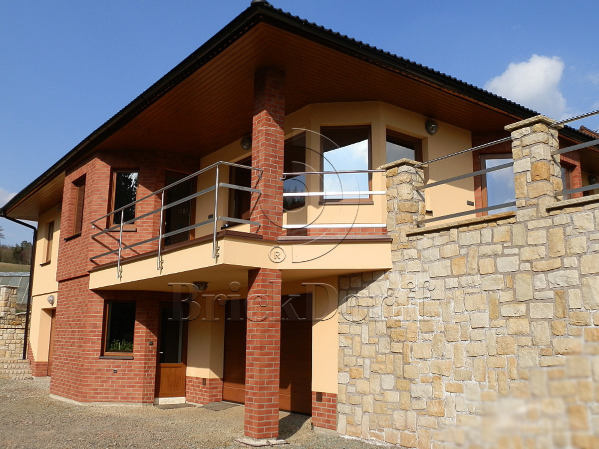 Клинкерная фасадная плитка облицовочная под кирпич Stroeher (Штроер) Keraprotect 413 utrecht рельефная NF11, 240*71*11 мм