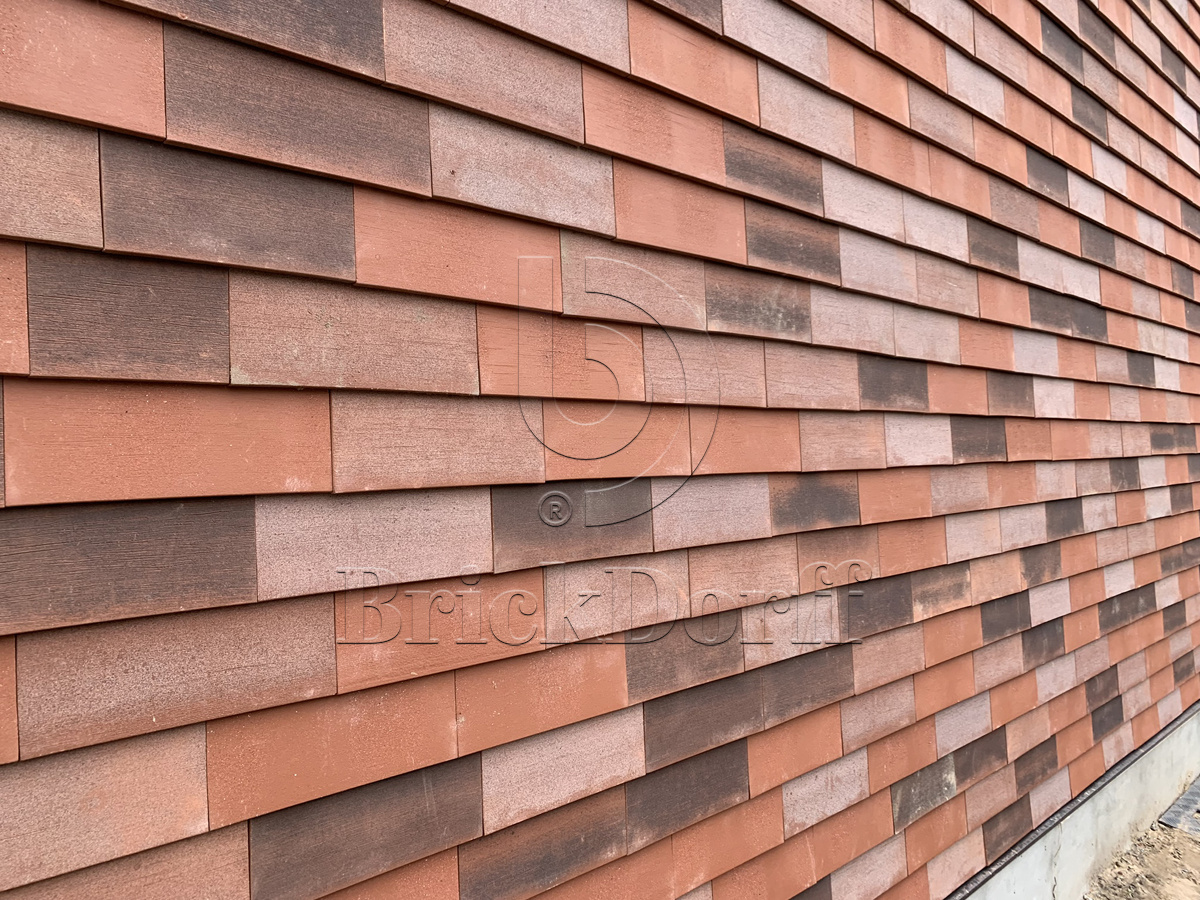 NORDIC Rot mix 365x250x30x14, ABC Клинкерная плитка для навесного вент Фасада и Кровли