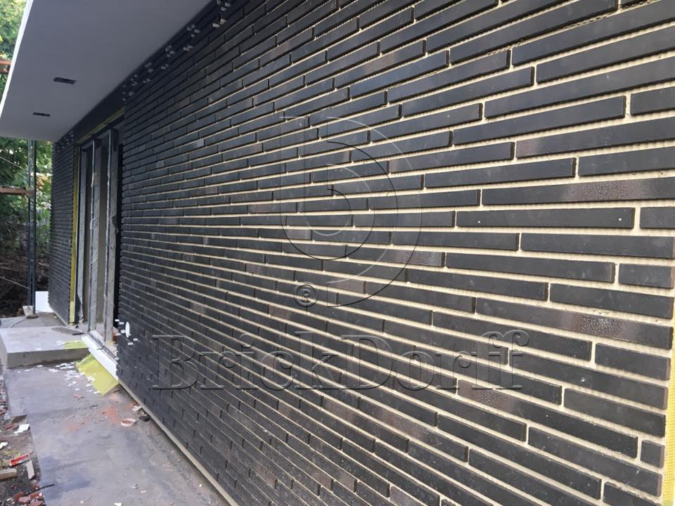 RIEGEL 50 456-schwarz-blau, 490*40*14мм Stroeher Клинкерная фасадная плитка под кирпич ригельная Langformat