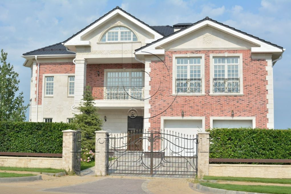 Фасадная облицовочная декоративная плитка травертин-касса 01