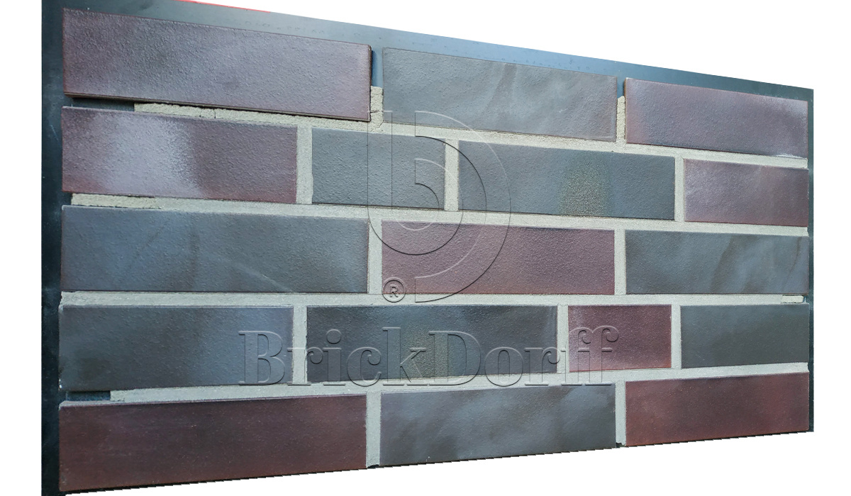 PRO-20-12 Клинкерная фасадная плитка под кирпич ral 7011 240x71x10 мм