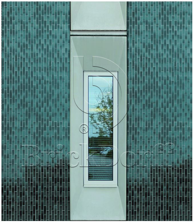 Клинкерная глазурованная фасадная плитка под кирпич цвет по RAL- уникальные цветовые решения