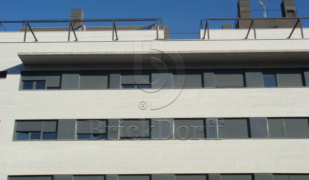 Фасадная Термопанель из Пенополиуретана ППУ 40 мм с Клинкерной Глазурованной плиткой Weiss 300, 240*71*10 мм