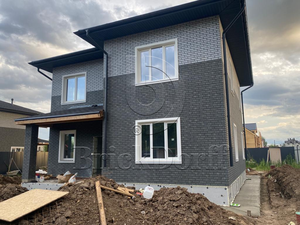 Cement Gray 245х65х8,5 мм клинкерная плитка под кирпич для фасада и цоколя