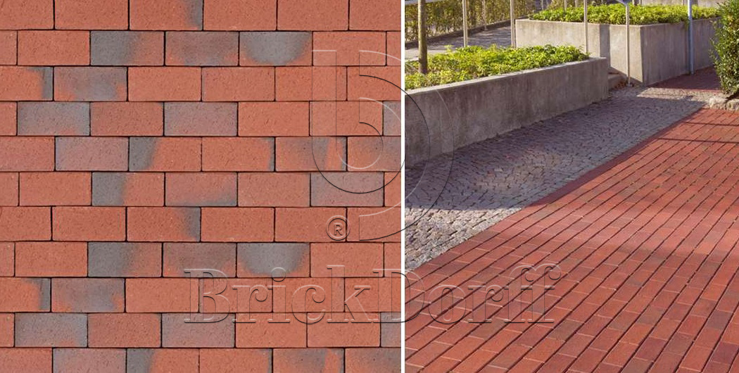 Тротуарная плитка / брусчатка Клинкерная ABC Recker-bunt (Реккер-бунт) 200*100*45 мм