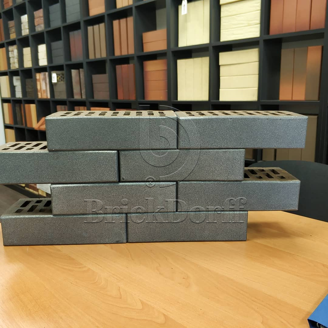 Lode CENTAUR гладкий, 250*120*65 мм, Печной Полнотелый Кирпич керамический серый