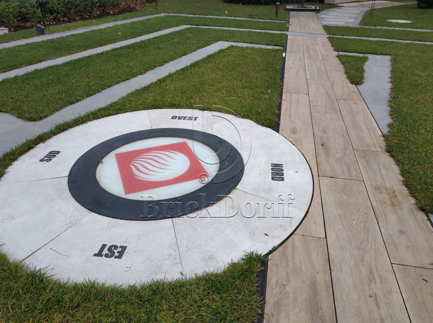 Тротуарная плитка Серая. Cliff Grigio 60 LASTRA 20mm / Клиф Гриджио 60 Ластра 20 мм 600х600х20мм