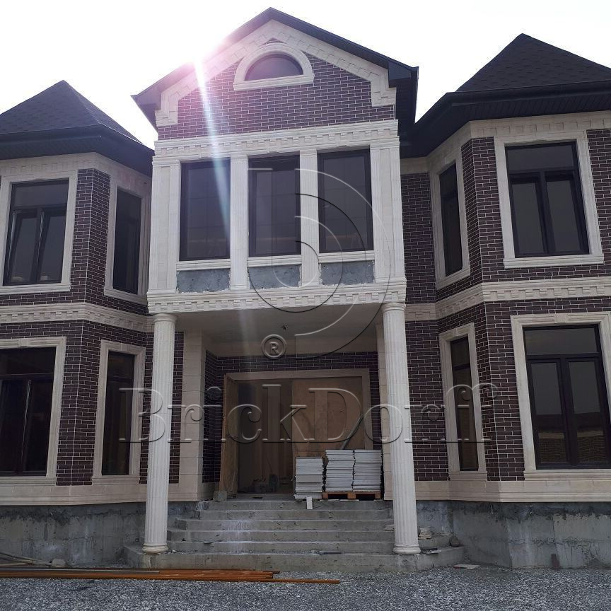 NATURAL BROWN 245X66х7,4 мм Клинкерная фасадная плитка под кирпич облицовочная коричневая