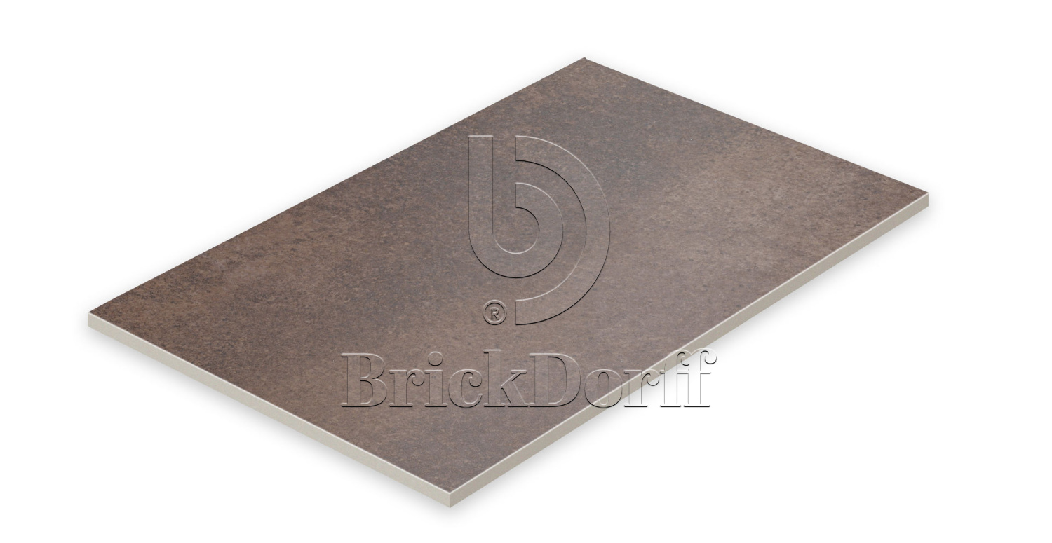 Клинкерная Плитка напольная противоскользящая Stroeher KERAPLATTE AERA T 712 marone 444*294*10 мм