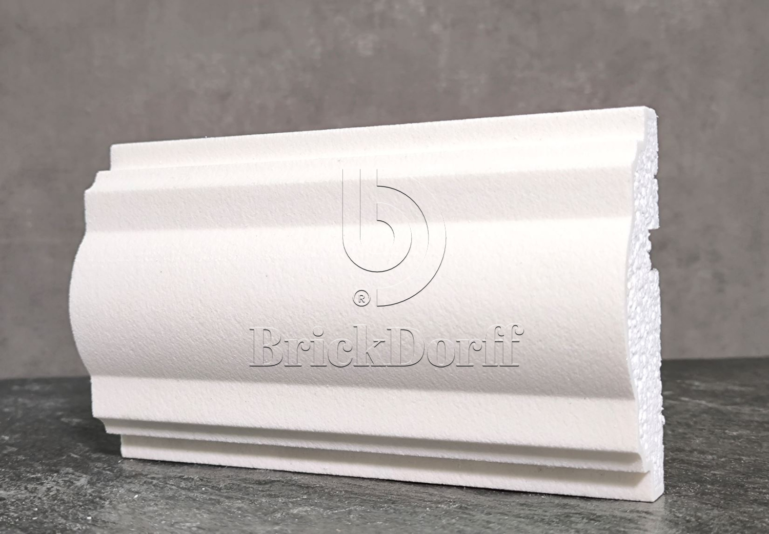 Молдинг для фасада - лепнина, декор из пенополистирола МВ-115/1 (МС-114) 115*40*2000 мм