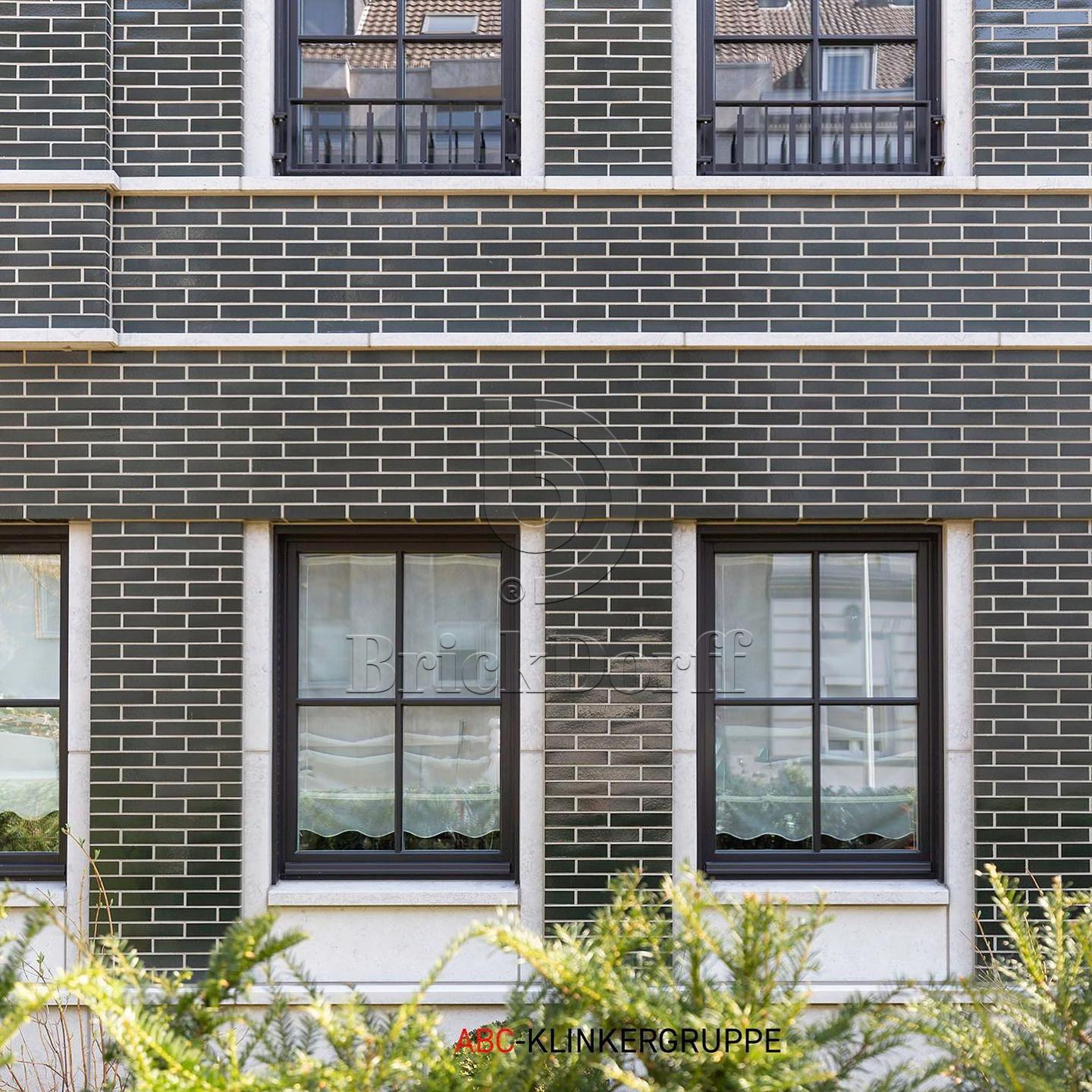 №38 Глазурованная Фасадная плитка Клинкерная облицовочная под кирпич 283х84х11 мм цвет темно-синий RAL