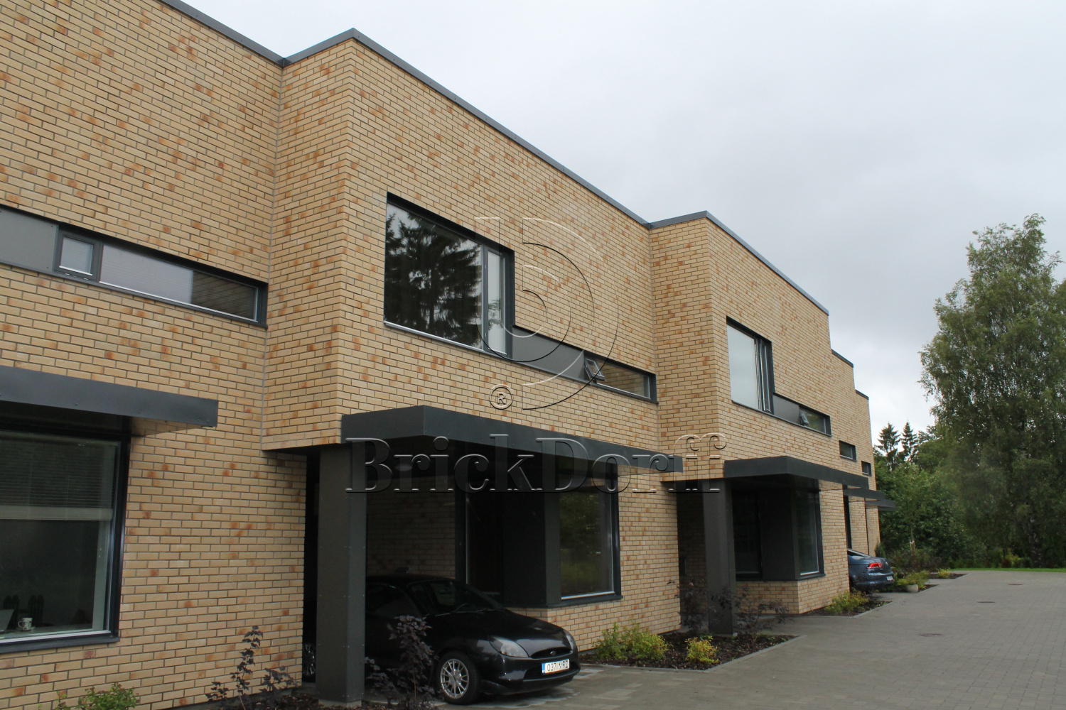 Клинкерная фасадная плитка облицовочная под кирпич Stroeher (Штроер) Zeitlos 352 kupferschmels рельефная NF14, 240*71*14 мм