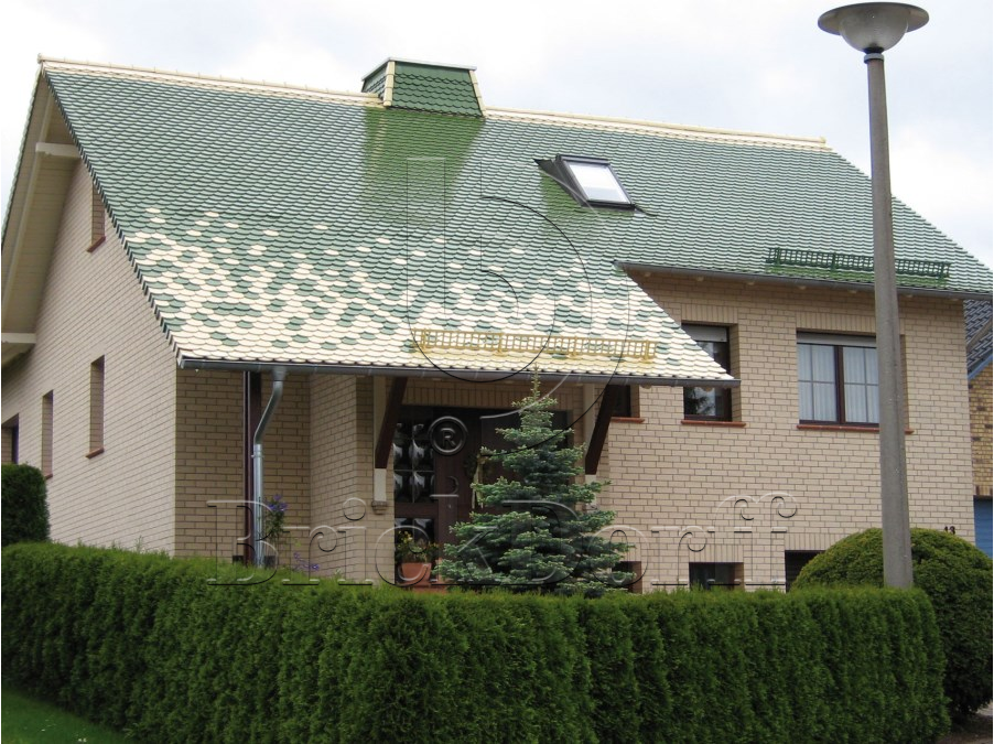 Клинкерная фасадная плитка облицовочная под кирпич Stroeher (Штроер) Keraprotect 410 groningen рельефная NF11, 240*71*11 мм