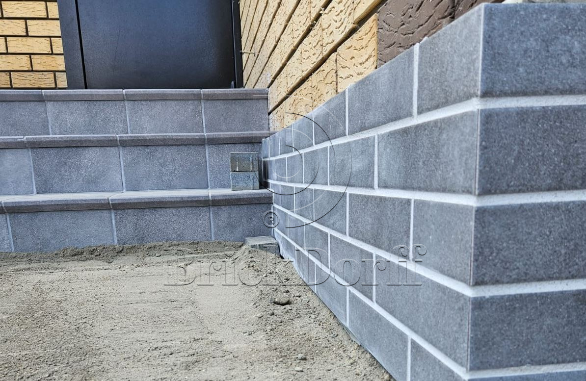 Клинкерная плитка Mattone Sabbia Grafit 300x300x11 – для улицы, террасы, крыльца, лестницы, морозостойкая