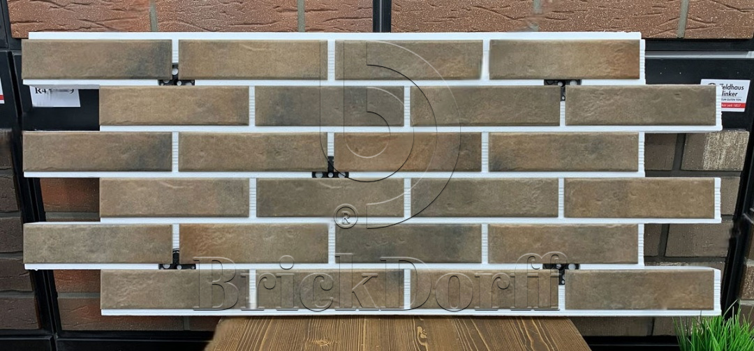 Retro Brick Cardamon фасадная термопанель из пенополистирола ППС 100 мм с клинкерной плиткой