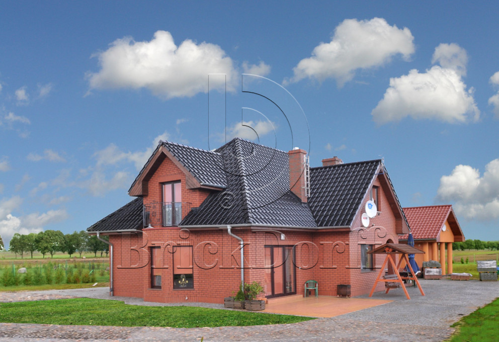 Керамическая черепица рядовая Roben MONZAplus черно-коричневый глазурь