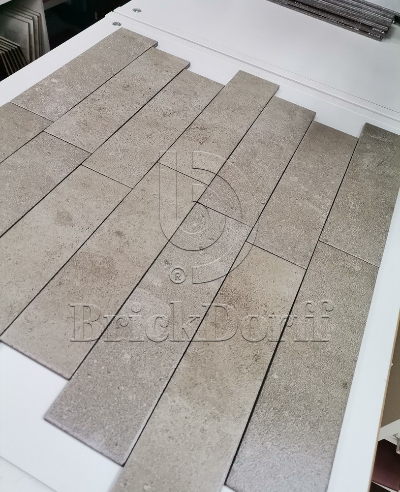 Юта-3 бежевая клинкерная фасадная плитка под кирпич 245*65*7 мм, керамин