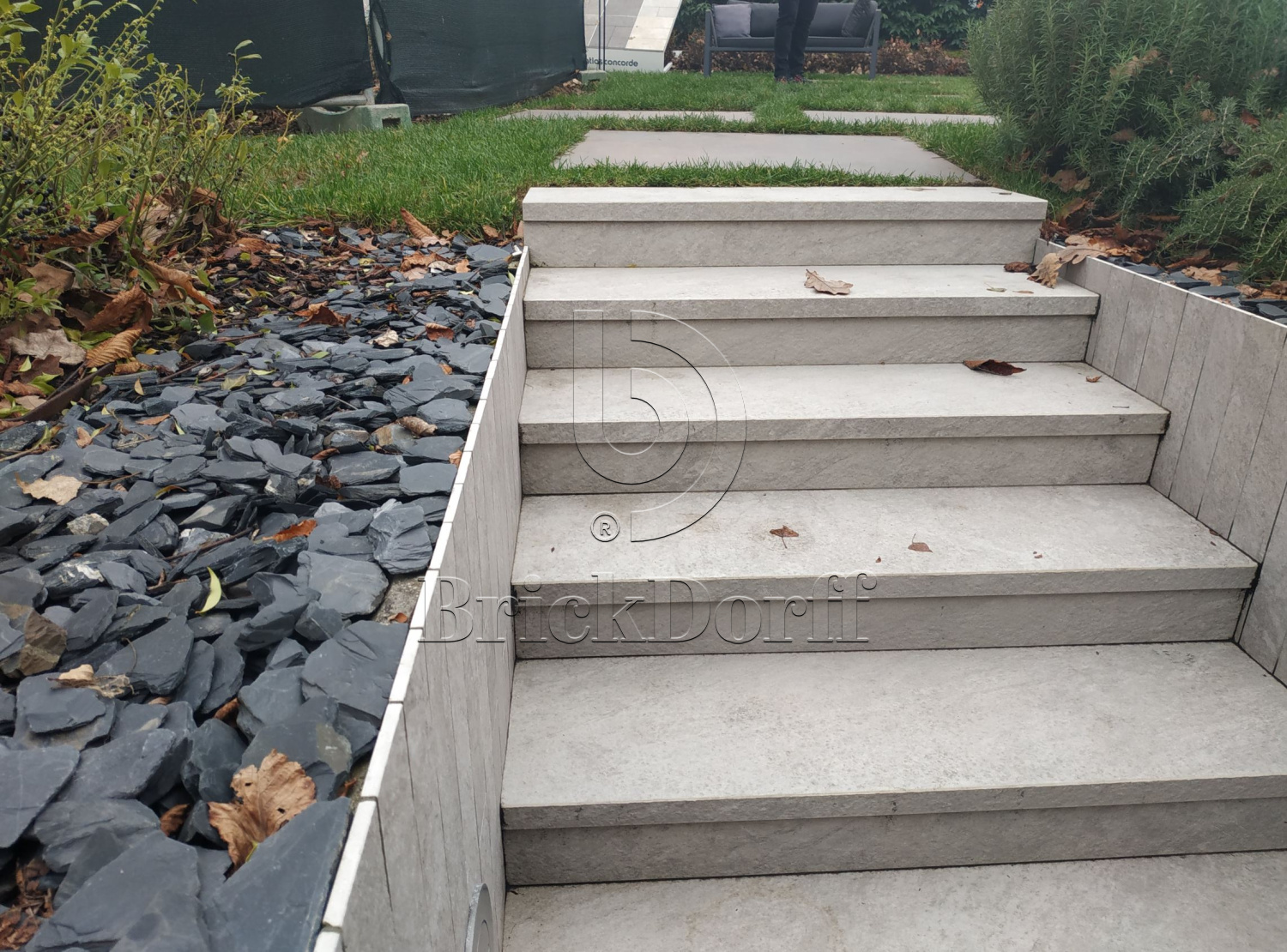 Тротуарная плитка Серая. Cliff Grigio 60 LASTRA 20mm / Клиф Гриджио 60 Ластра 20 мм 600х600х20мм