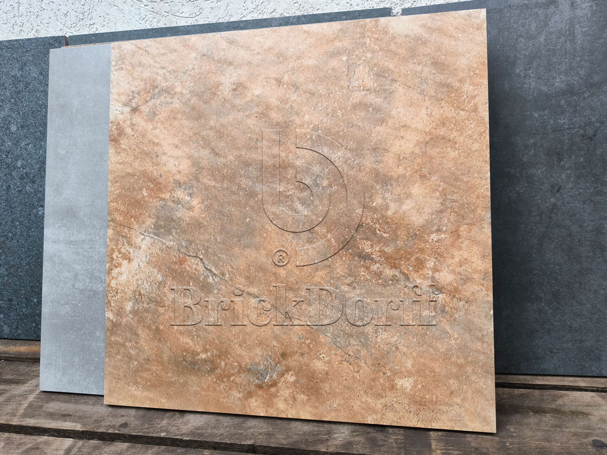 Taftan Red 600x600x20 мм, тротуарная плитка уличная, противоскользящая, керамогранит OutdoorDesign