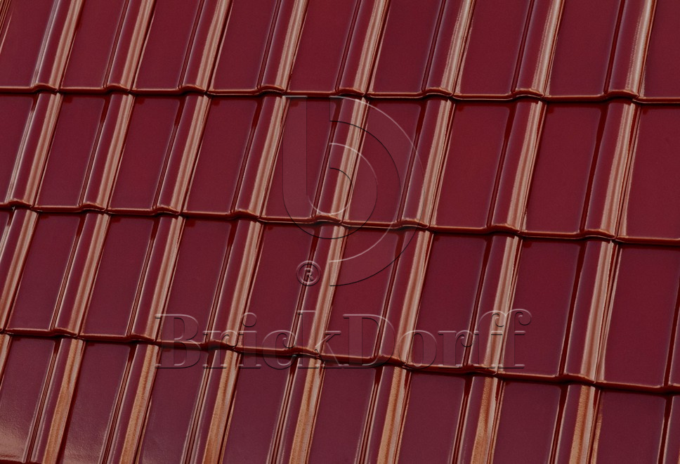 Керамическая черепица рядовая Roben Piemont трентино глянцевый ангоб
