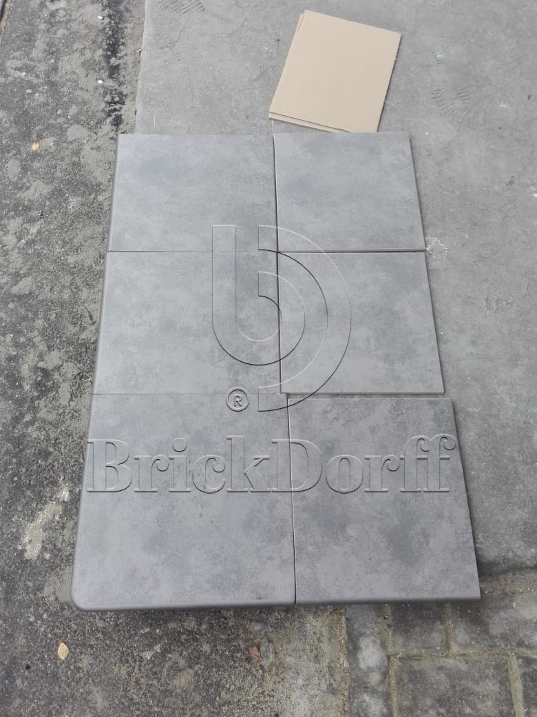 Клинкерная ступень флорентинер противоскользящая плитка EURAMIC CAVAR 543 fosco 340*294*10 мм