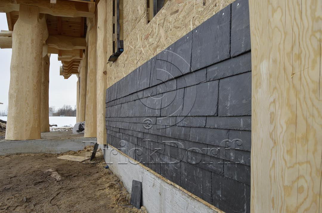 Камень отделка фасада и интерьера. Натуральный - природный камень СЛАНЕЦ плитка  400*220*5/7 мм