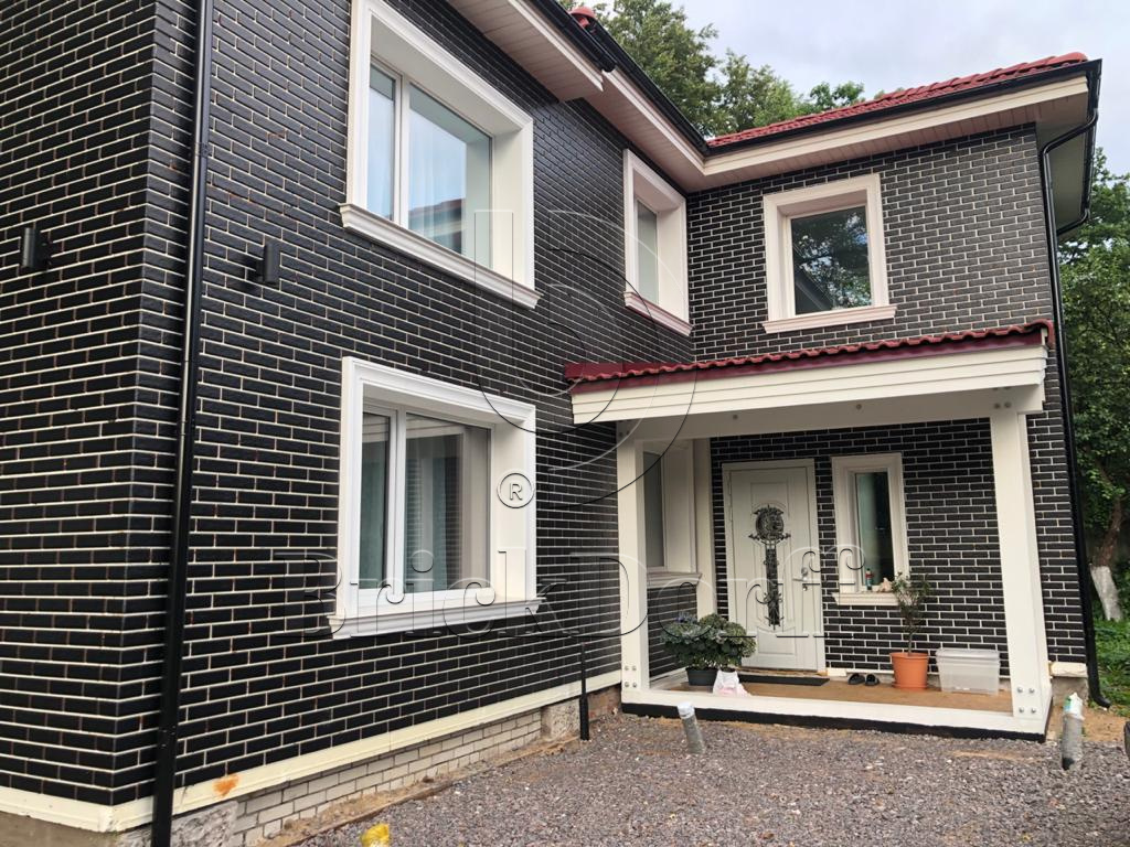 Scandiano Flat Nero 245X66х7,4 мм Клинкерная фасадная плитка под кирпич облицовочная,черная