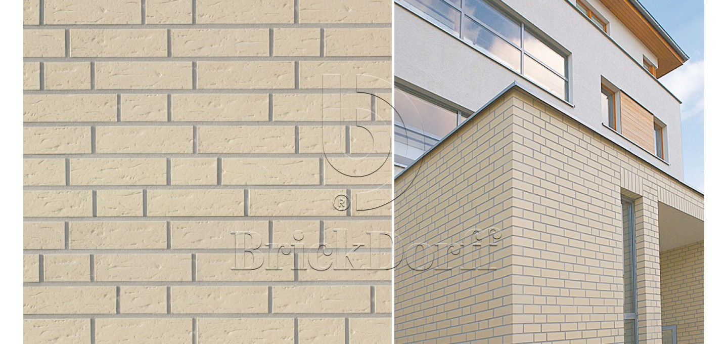 Objekta Beige genarbt, 240*71*10 мм Клинкерная фасадная плитка облицовочная под кирпич ABCklinker