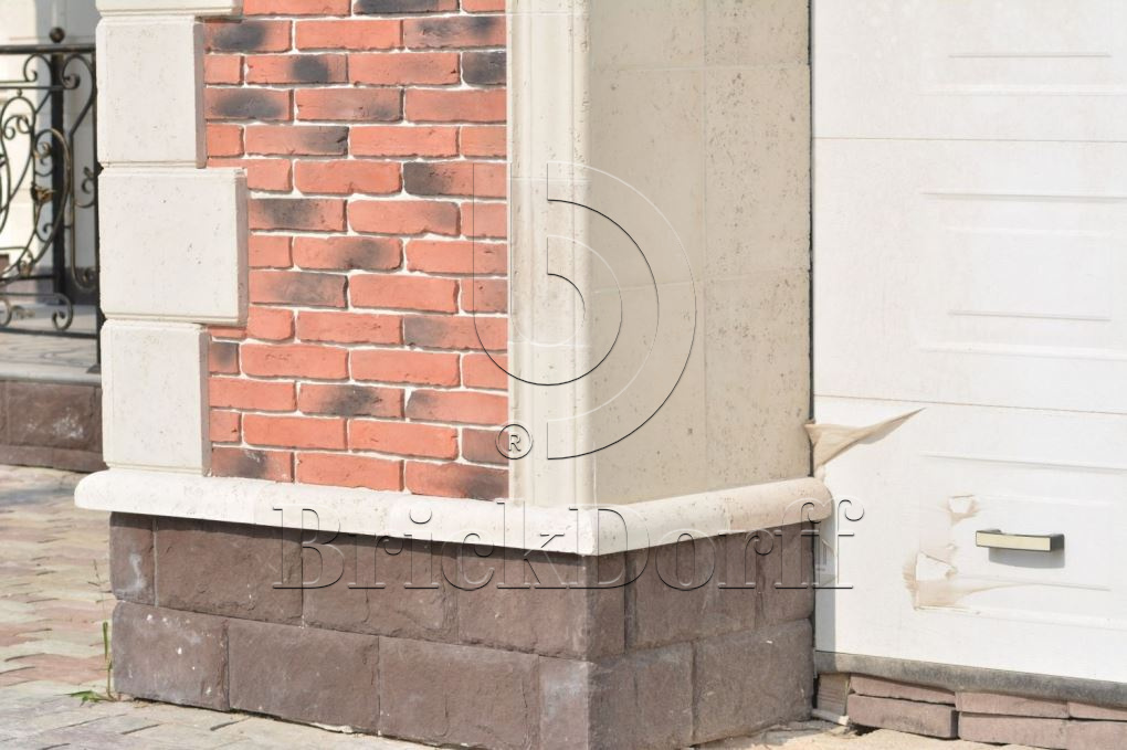 Фасадная облицовочная декоративная плитка травертин-касса 01