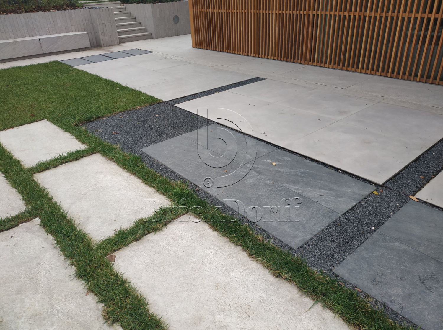 Тротуарная плитка Серая. Cliff Grigio 60 LASTRA 20mm / Клиф Гриджио 60 Ластра 20 мм 600х600х20мм