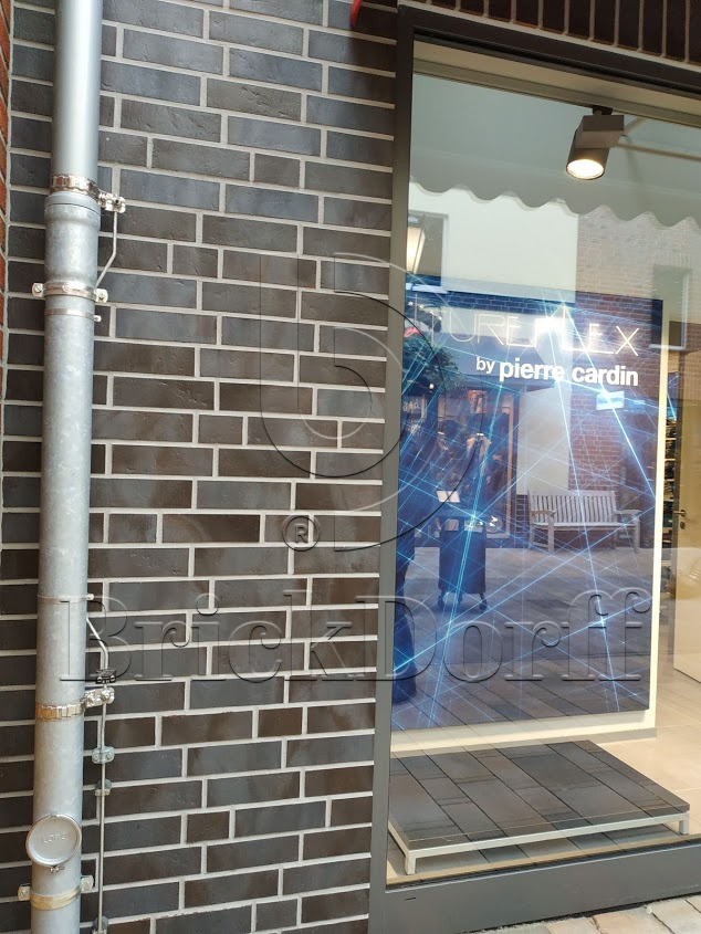 Dresden Schieferstruktur 365x52x10 мм, ABC Клинкерная фасадная плитка под кирпич ригельная Langformat