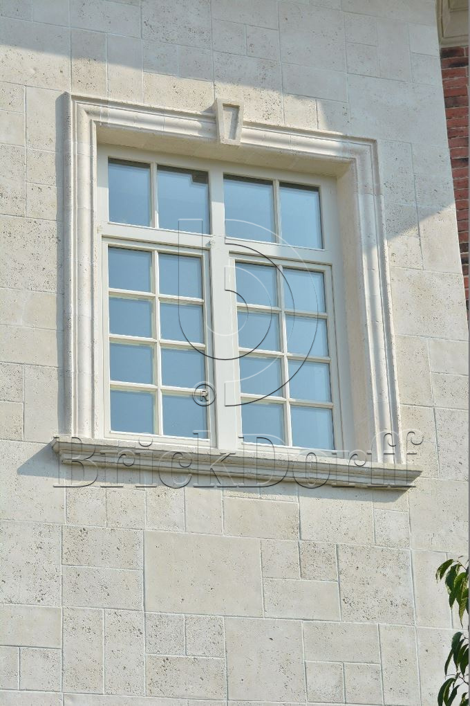 Фасадная облицовочная декоративная плитка травертин-касса 01