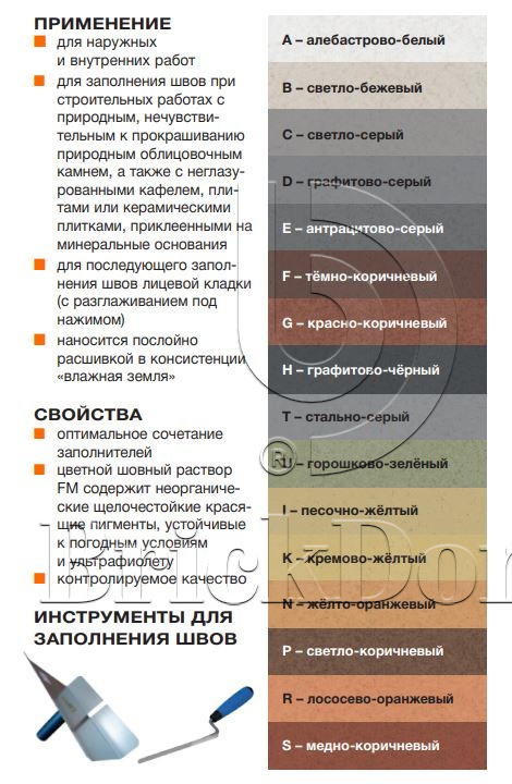 Затирка для кирпичных швов quick-mix FM.D графитово-серый, 30 кг