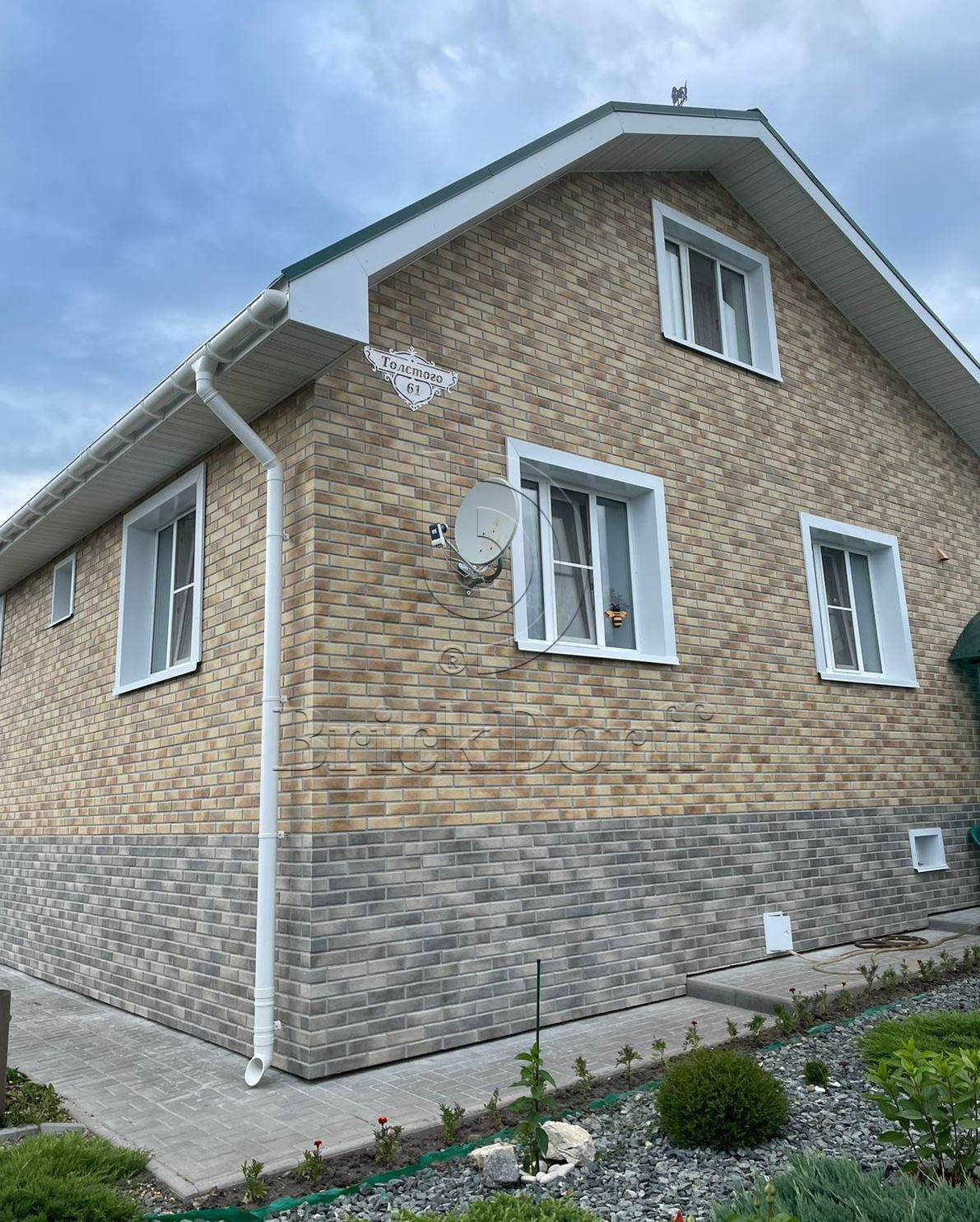 Retro Brick Pepper фасадная термопанель из пенополиуретана ППУ 65 мм