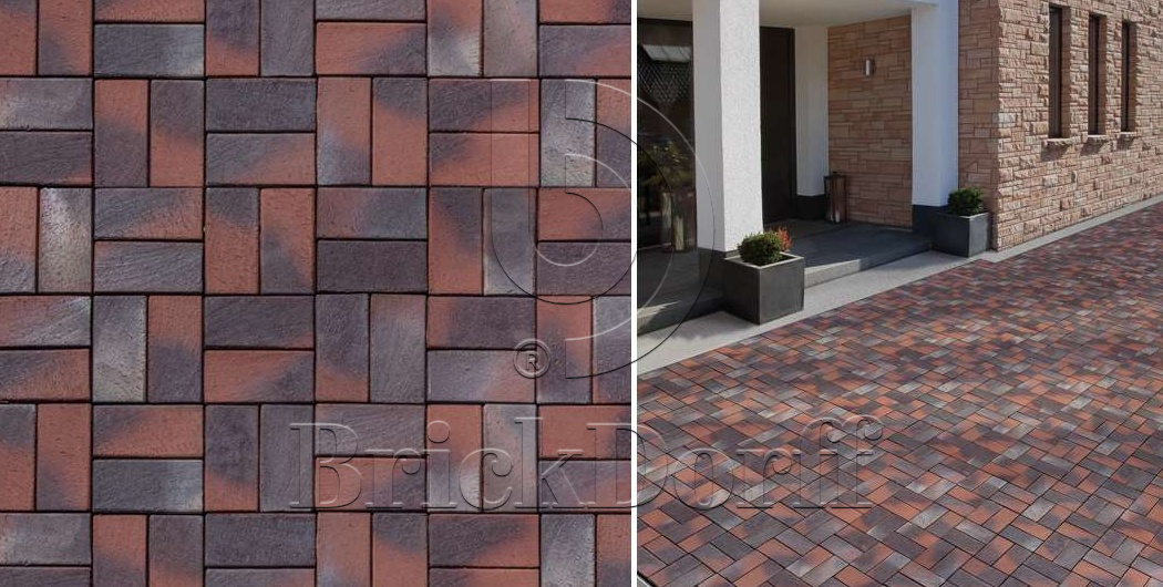 Тротуарная плитка / брусчатка Клинкерная ABC Danzig (Данзиг) 200*100*45 мм