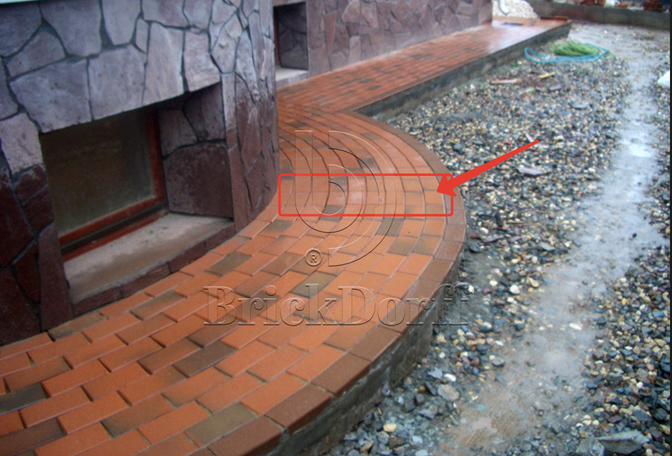 Тротуарная плитка клинкерная ABC Recker-bunt (Реккер-бунт)  200*100*20 мм