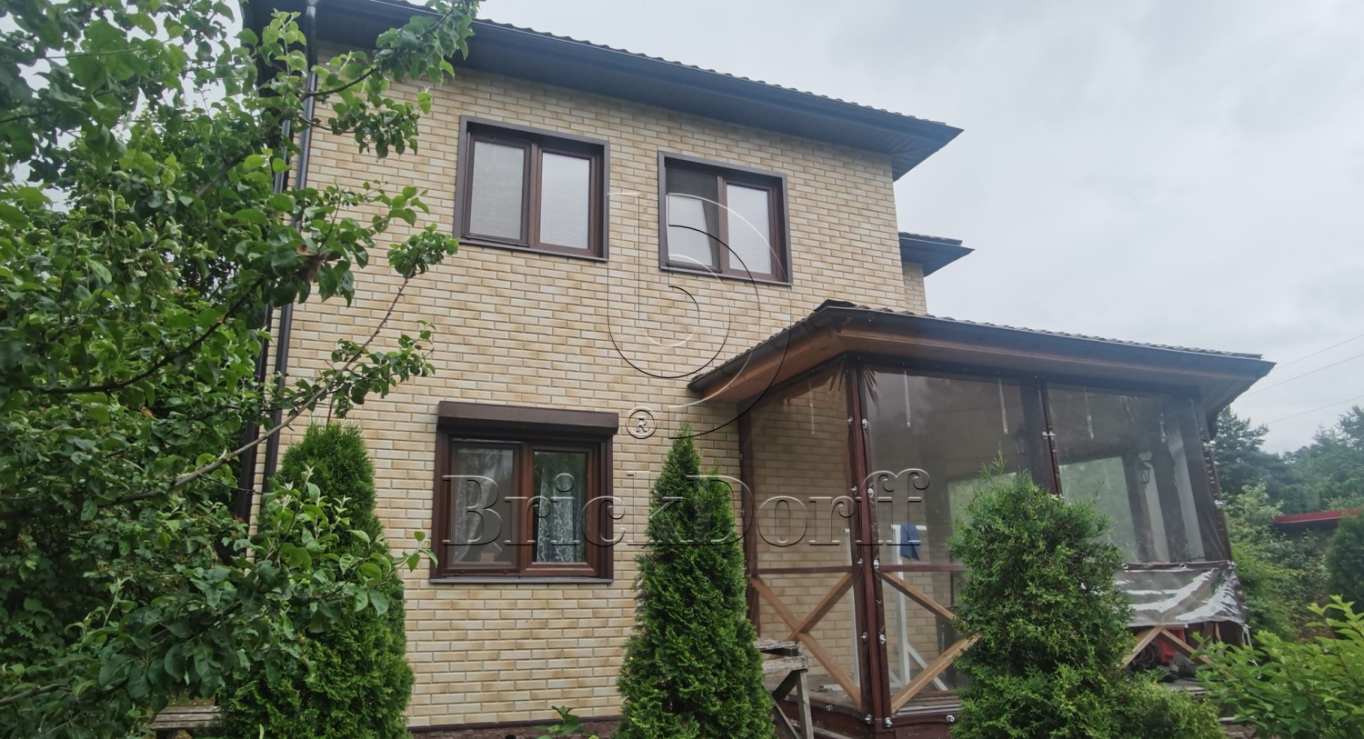 Retro Brick Salt фасадная термопанель из пенополиуретана ППУ 65 мм