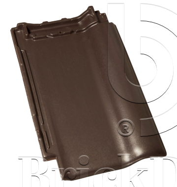 Керамическая черепица рядовая Roben Piemont коричневый гаванский ангоб