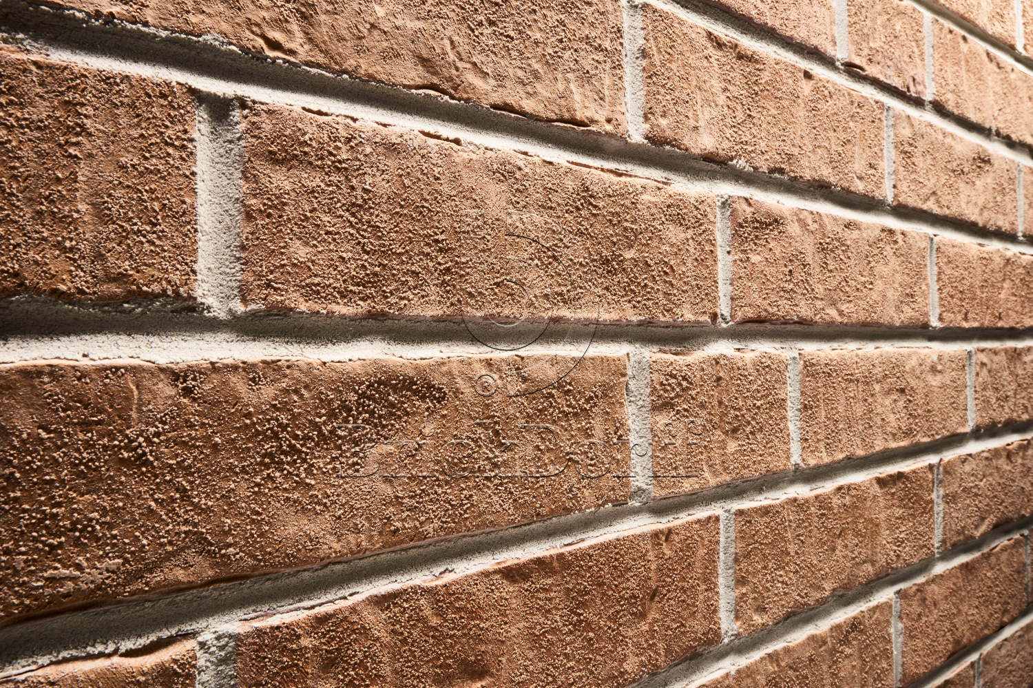 Клинкерная фасадная плитка облицовочная под кирпич Stroeher (Штроер) Zeitlos 355 sandschmelz рельефная NF14, 240*71*14 мм