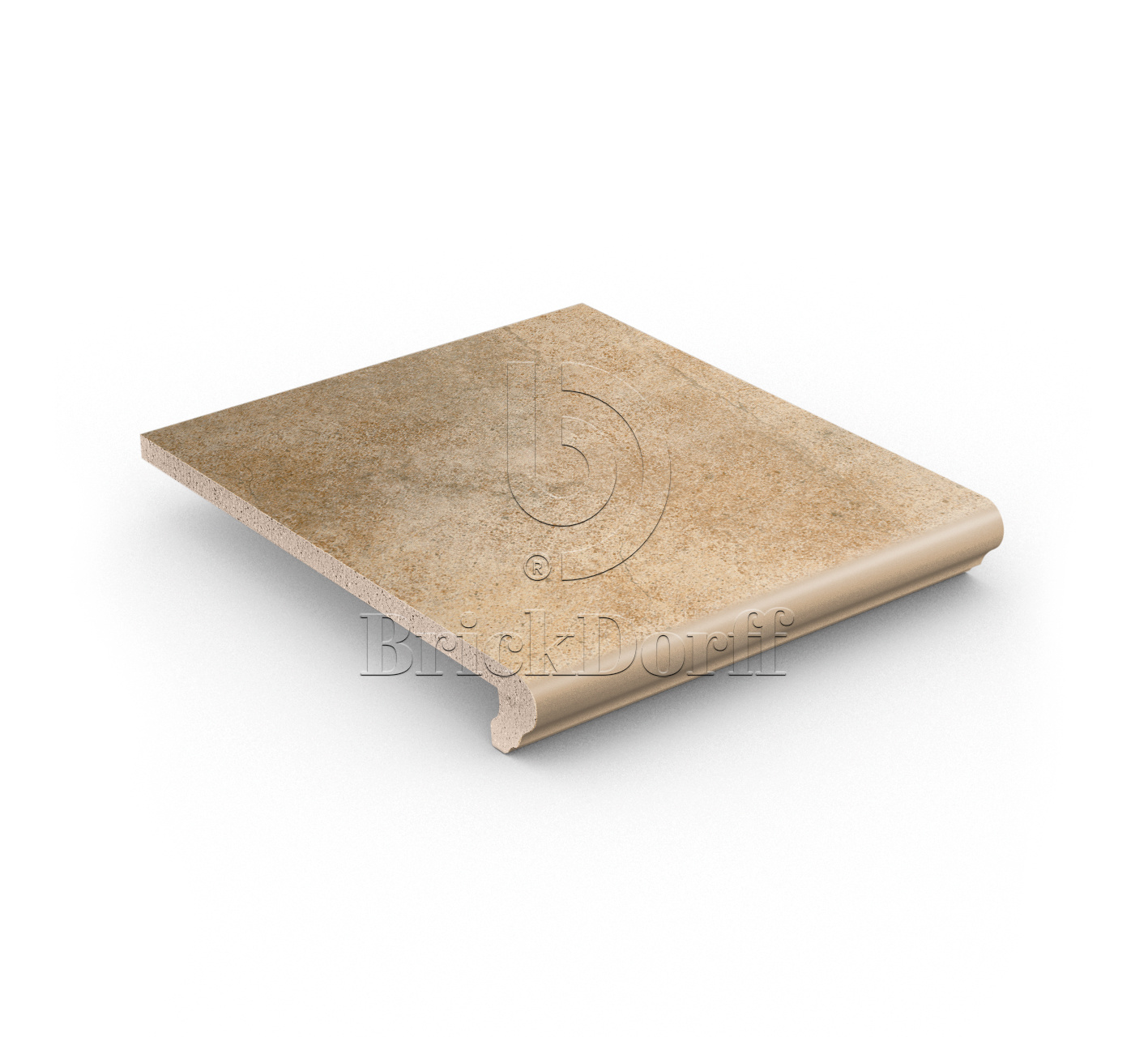 Клинкерная ступень флорентинер противоскользящая плитка Stroeher KERAPLATTE AERA 725 faveo 340*294*12 мм